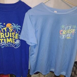 Vibrant Blue 'It's Cruise Time' Men's T-Shirt